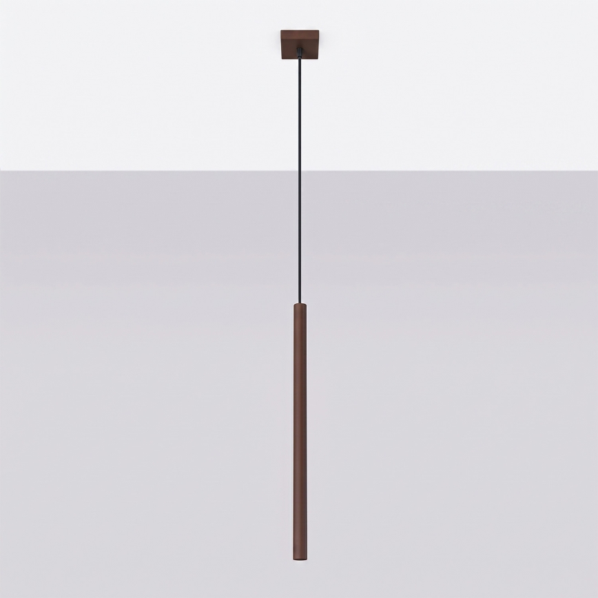 Lustr na lanku PASTELO 1xG9/8W/230V hnědá