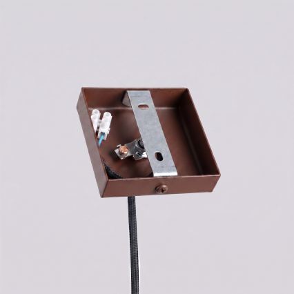Lustr na lanku PASTELO 1xG9/8W/230V hnědá
