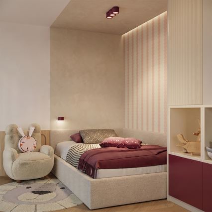 Nástěnné svítidlo MODO 1xGX53/10W/230V červená