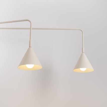 Nástěnná lampa NOX 2xE14/10W/230V krémová