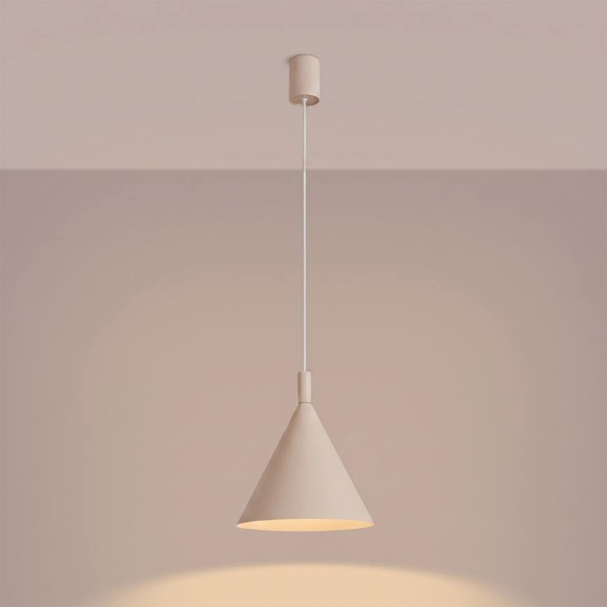 Lustr na lanku NOX 1xE27/15W/230V krémová
