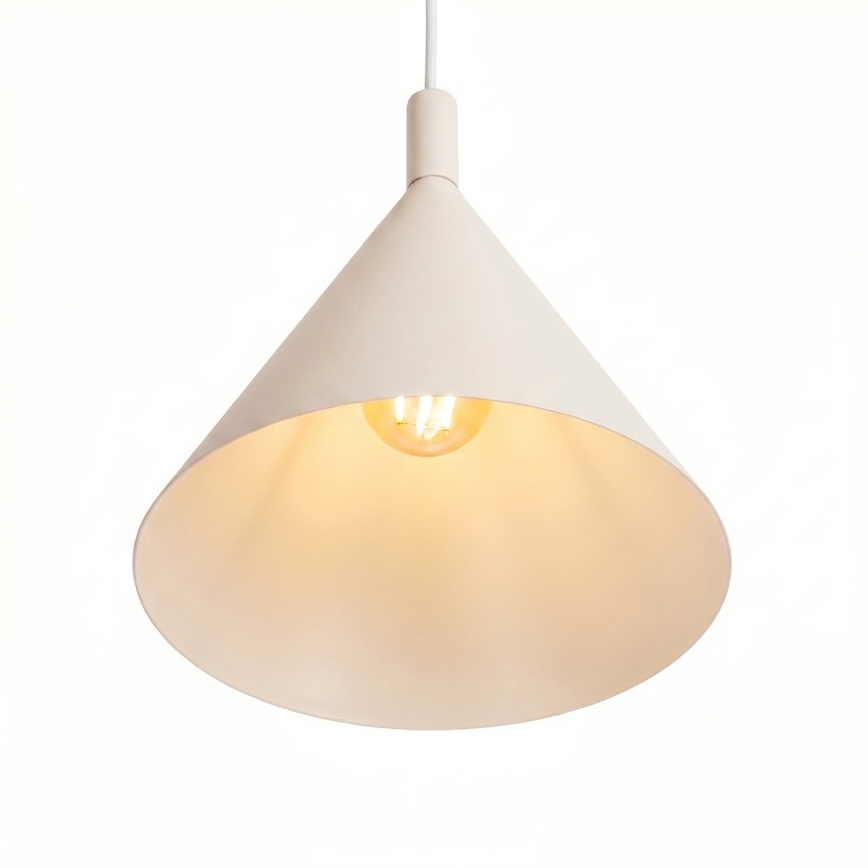 Lustr na lanku NOX 1xE27/15W/230V krémová