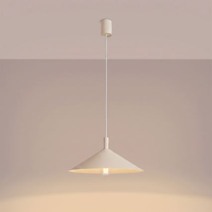 Lustr na lanku NOX 1xE27/15W/230V krémová