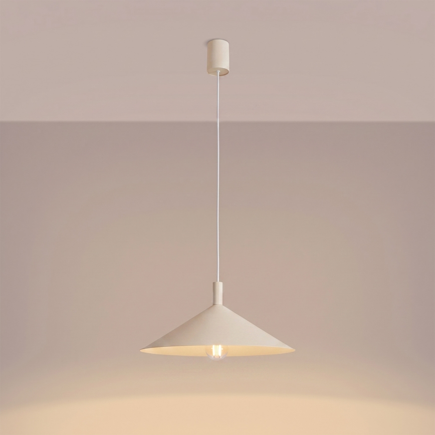 Lustr na lanku NOX 1xE27/15W/230V krémová