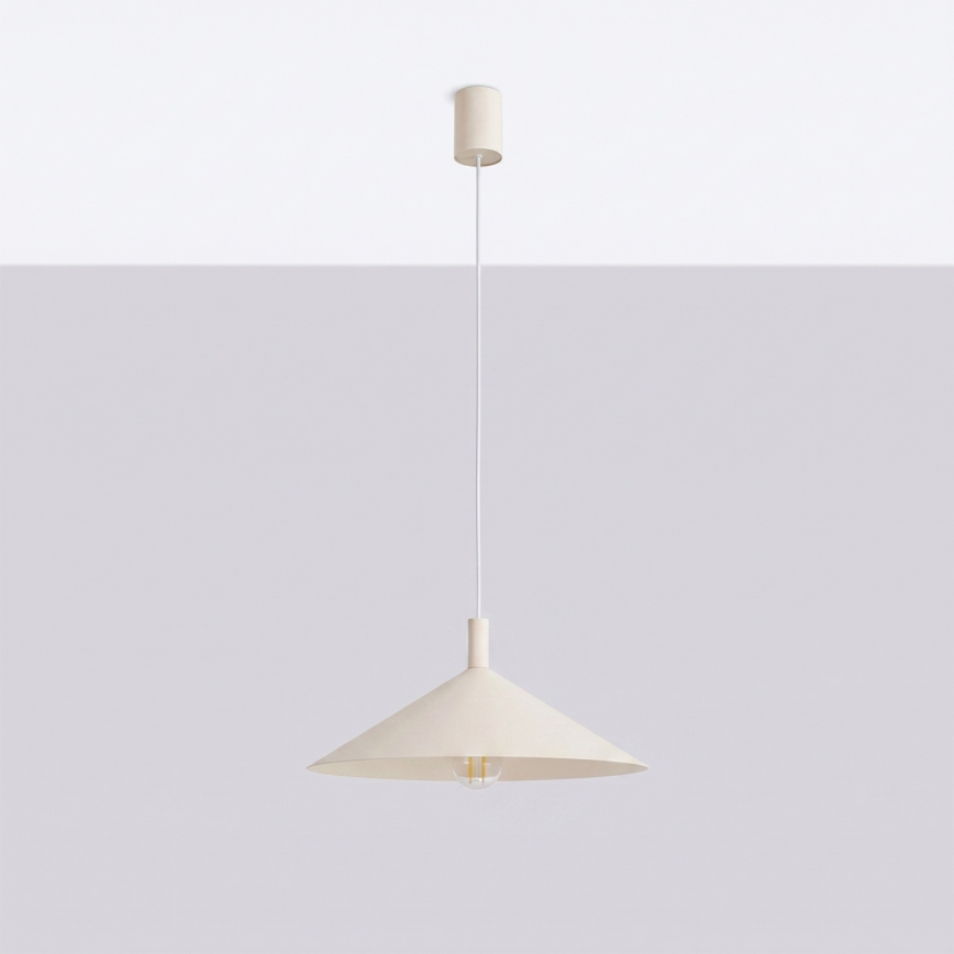 Lustr na lanku NOX 1xE27/15W/230V krémová