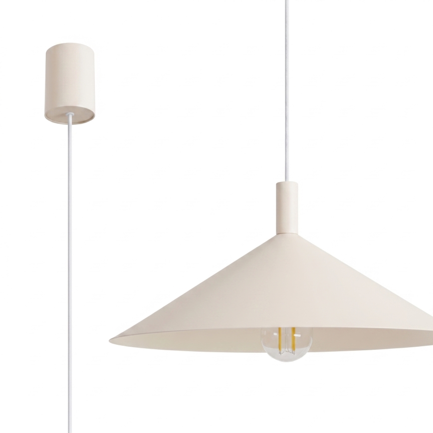 Lustr na lanku NOX 1xE27/15W/230V krémová