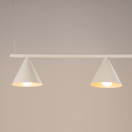 Lustr na lanku NOX 4xE14/10W/230V krémová