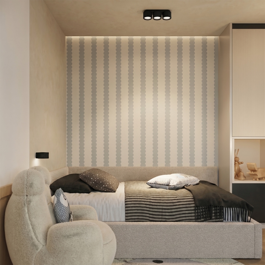 Nástěnné svítidlo AURA 1xGX53/10W/230V černá