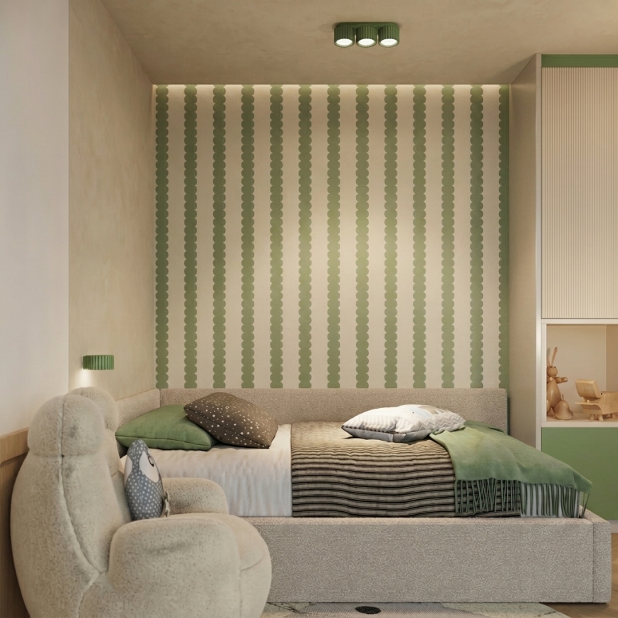Nástěnné svítidlo AURA 1xGX53/10W/230V zelená