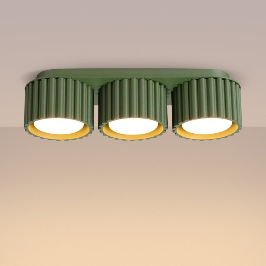 Bodové svítidlo AURA 3xGX53/10W/230V zelená