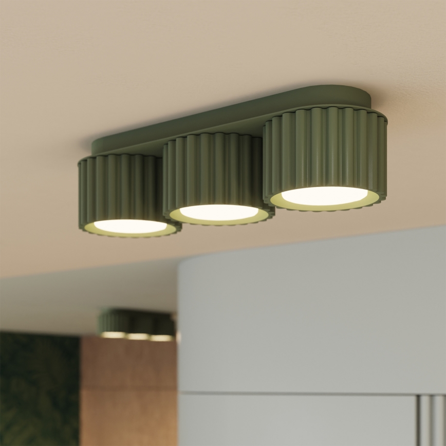 Bodové svítidlo AURA 3xGX53/10W/230V zelená