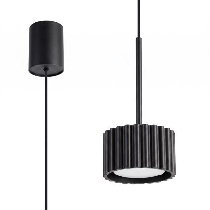 Lustr na lanku AURA 1xGX53/10W/230V černá