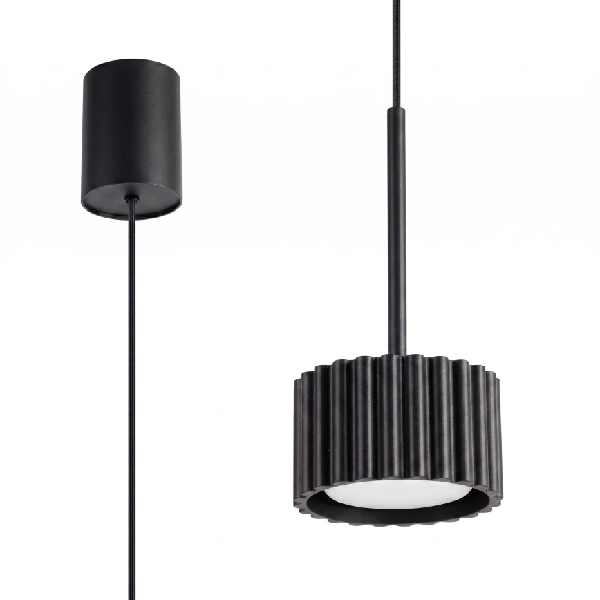 Lustr na lanku AURA 1xGX53/10W/230V černá