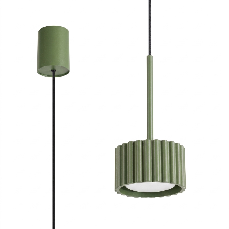 Lustr na lanku AURA 1xGX53/10W/230V zelená