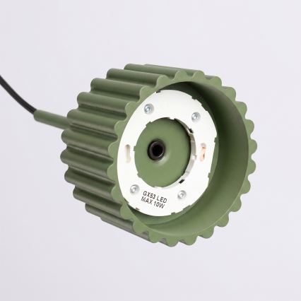 Lustr na lanku AURA 1xGX53/10W/230V zelená