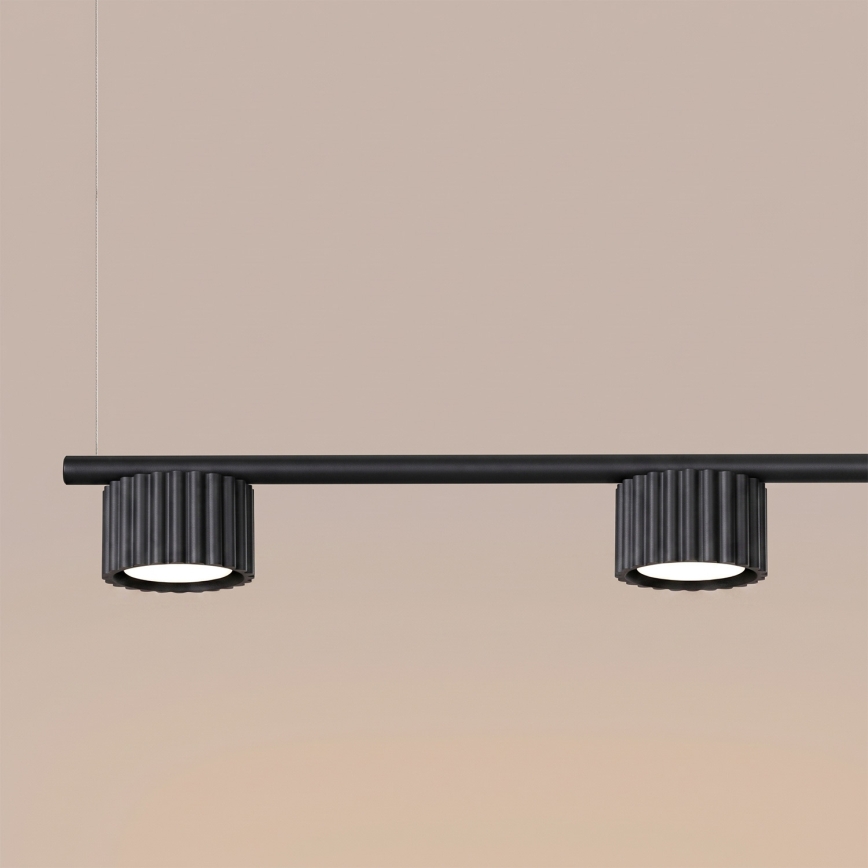 Lustr na lanku AURA 4xGX53/10W/230V černá