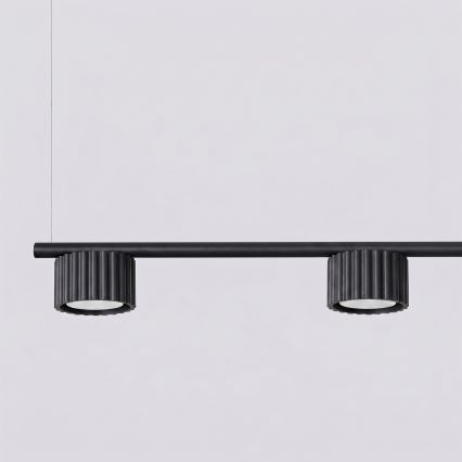 Lustr na lanku AURA 4xGX53/10W/230V černá