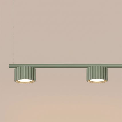 Lustr na lanku AURA 4xGX53/10W/230V zelená