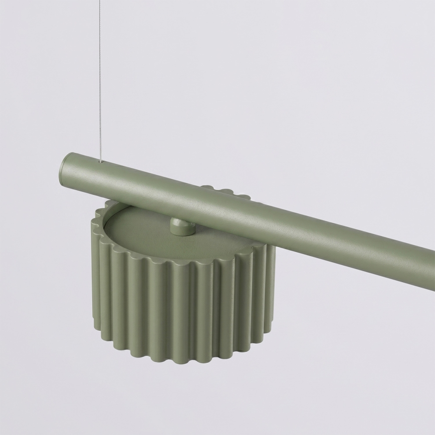 Lustr na lanku AURA 4xGX53/10W/230V zelená