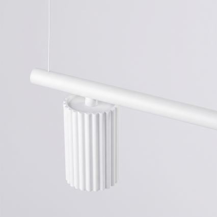 Lustr na lanku KARBON 4xGU10/10W/230V bílá