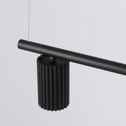 Lustr na lanku KARBON 4xGU10/10W/230V černá