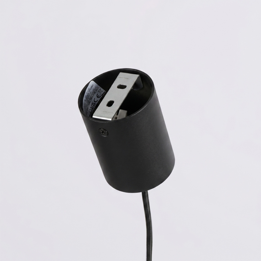 Lustr na lanku KARBON 4xGU10/10W/230V černá
