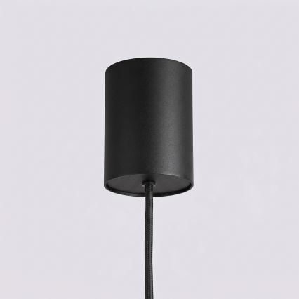 Lustr na lanku KARBON 4xGU10/10W/230V černá