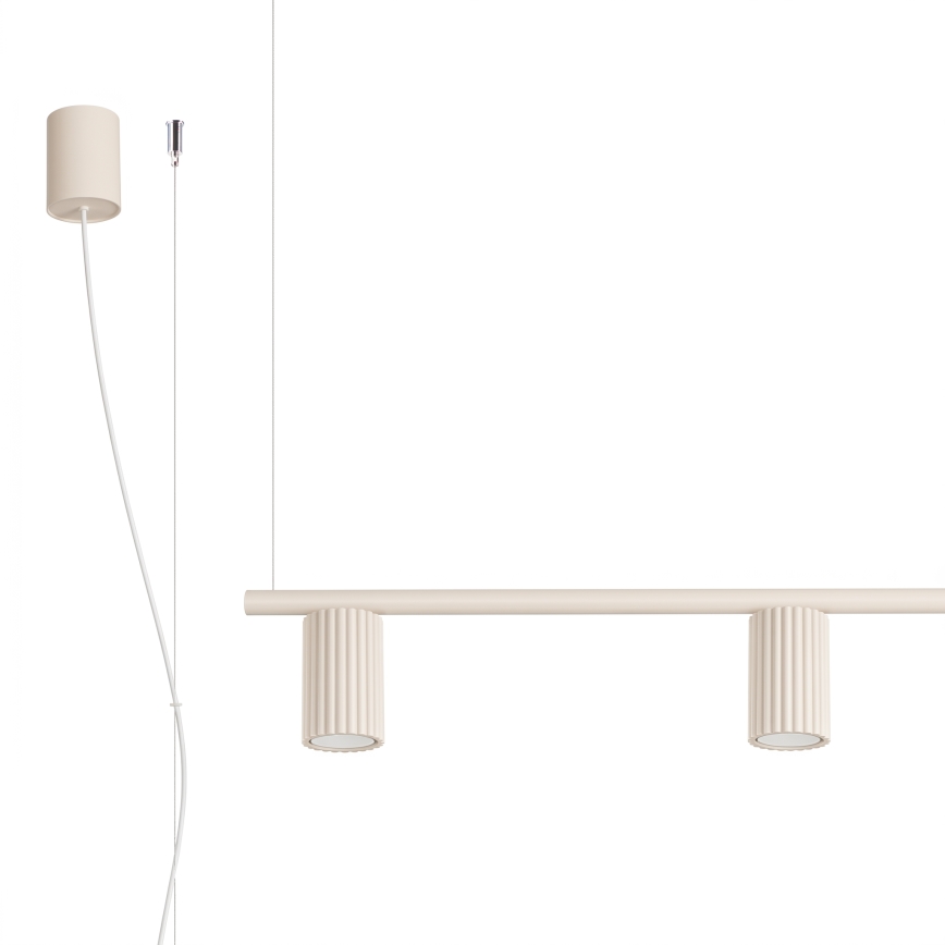 Lustr na lanku KARBON 4xGU10/10W/230V krémová
