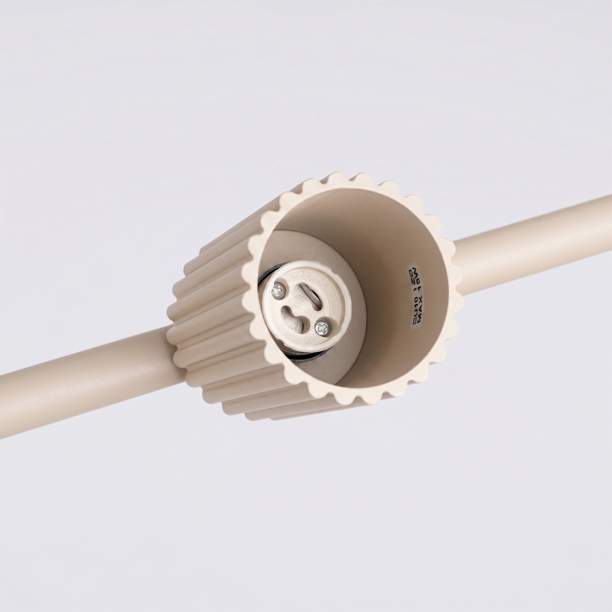 Lustr na lanku KARBON 4xGU10/10W/230V krémová