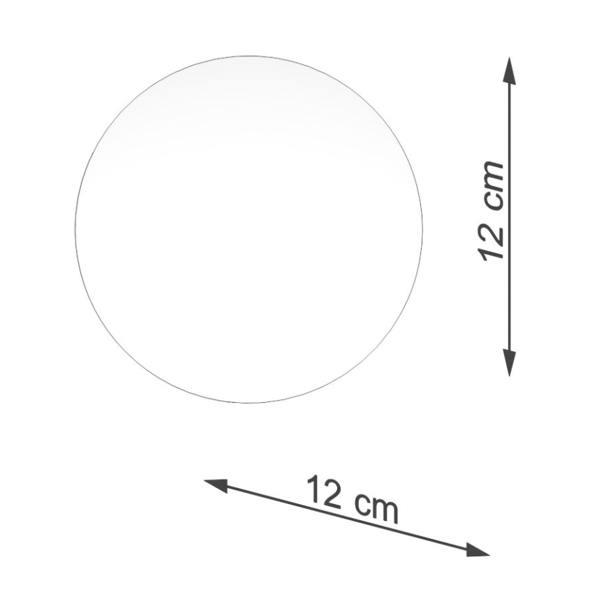 Náhradní stínidlo k bodovému svítidlu a stolní lampě BOOMO G9 pr. 12 cm bílá
