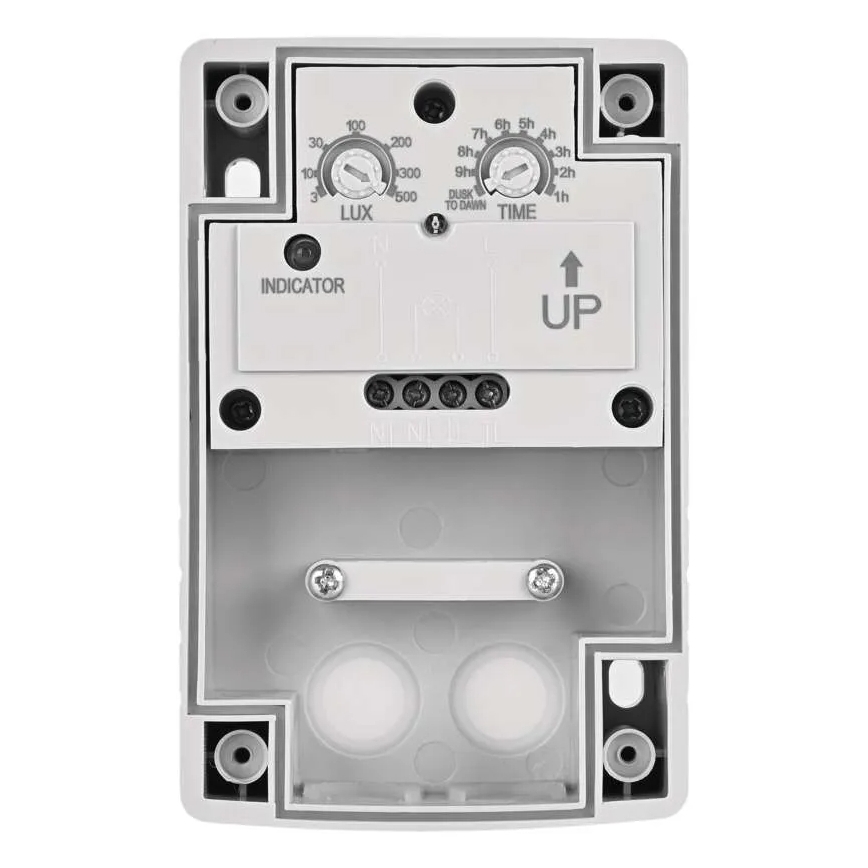 Soumrakový spínač 1800W/230V IP65 bílá