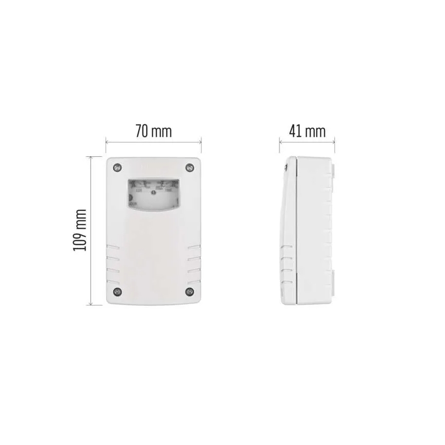 Soumrakový spínač 1800W/230V IP65 bílá