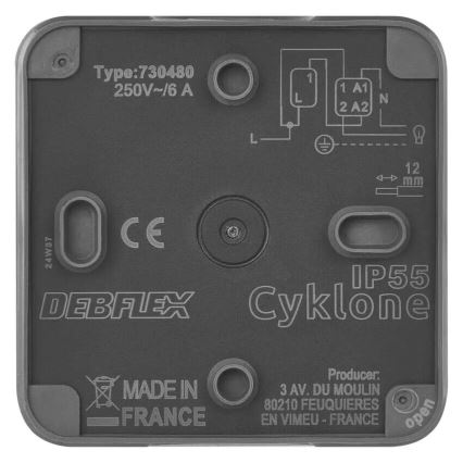 Spínač domovní zapínací 250V/10A IP55