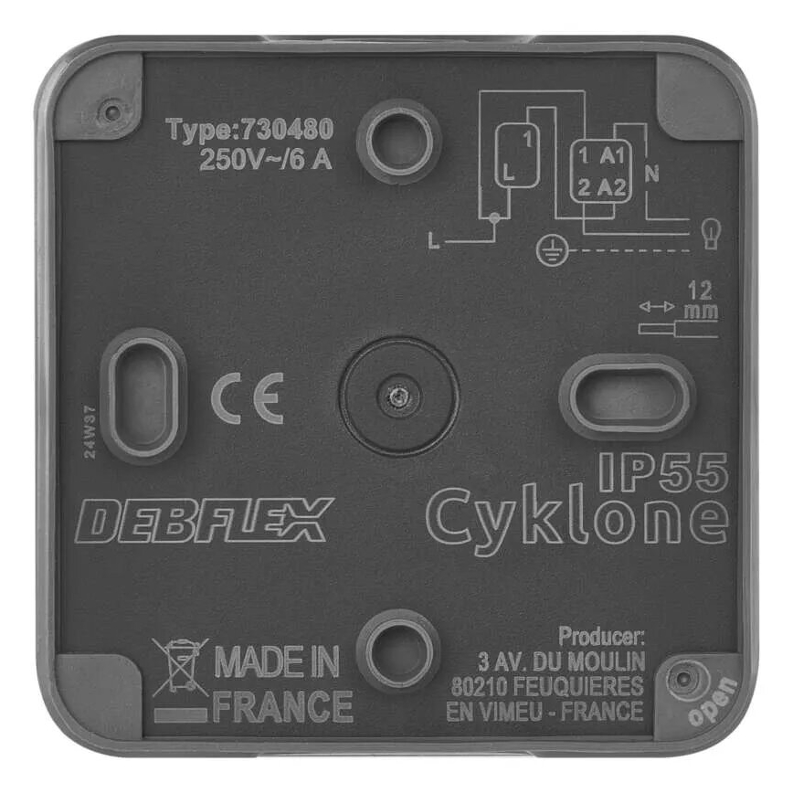 Spínač domovní zapínací 250V/10A IP55