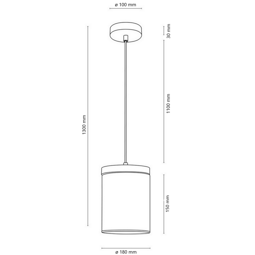 Lustr na lanku MONSUN 1xE27/60W/230V borovice – FSC certifikováno
