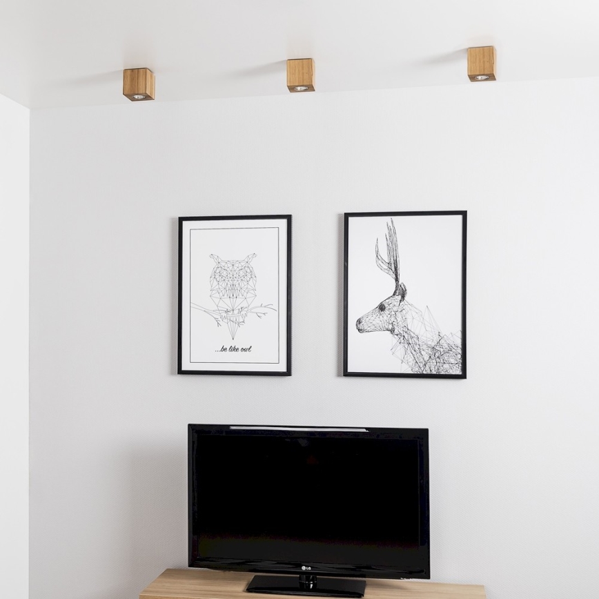 Stropní svítidlo WOODDREAM 1xGU10/6W/230V dub – FSC certifikováno