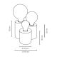 Stolní lampa VINCENT 3xE27/15W/230V bříza – FSC certifikováno