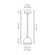 LED Lustr na lanku BALL WOOD 1xGU10/5W/230V buk – FSC certifikováno
