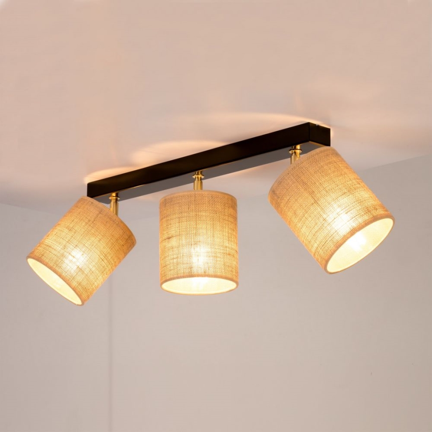 Stropní bodové svítidlo JUTE 3xE27/25W/230V