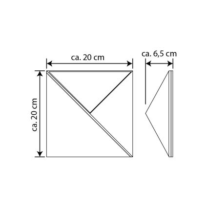 LED Solární domovní číslo LED/3x0,1W/2,4V 1200 mAh IP44