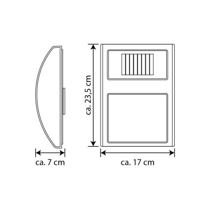 LED Solární domovní číslo LED/3x0,1W/2,4V IP44