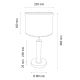 Stolní lampa BENITA 1xE27/60W/230V 48 cm bílá/dub – FSC certifikováno
