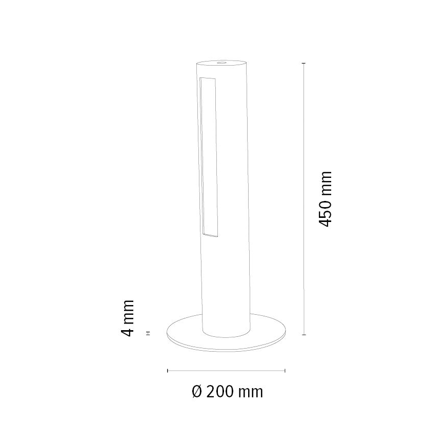 LED Stmívatelná stolní lampa CONOR LED/9W/230V dub – FSC certifikováno