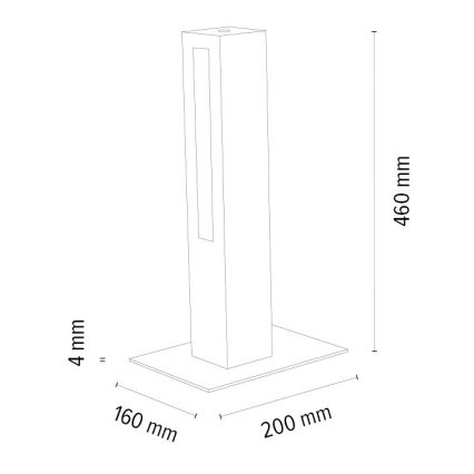 LED Stmívatelná stolní lampa LEON LED/9W/230V dub – FSC certifikováno