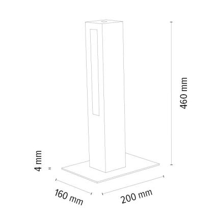 LED Stmívatelná stolní lampa LEON LED/9W/230V dub – FSC certifikováno