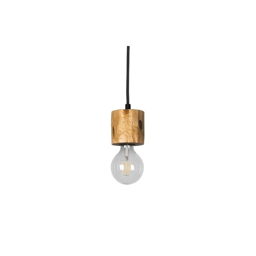Lustr na lanku PINO 1xE27/60W/230V borovice – FSC certifikováno