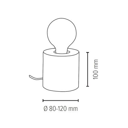 Stolní lampa TRABO 1xE27/25W/230V