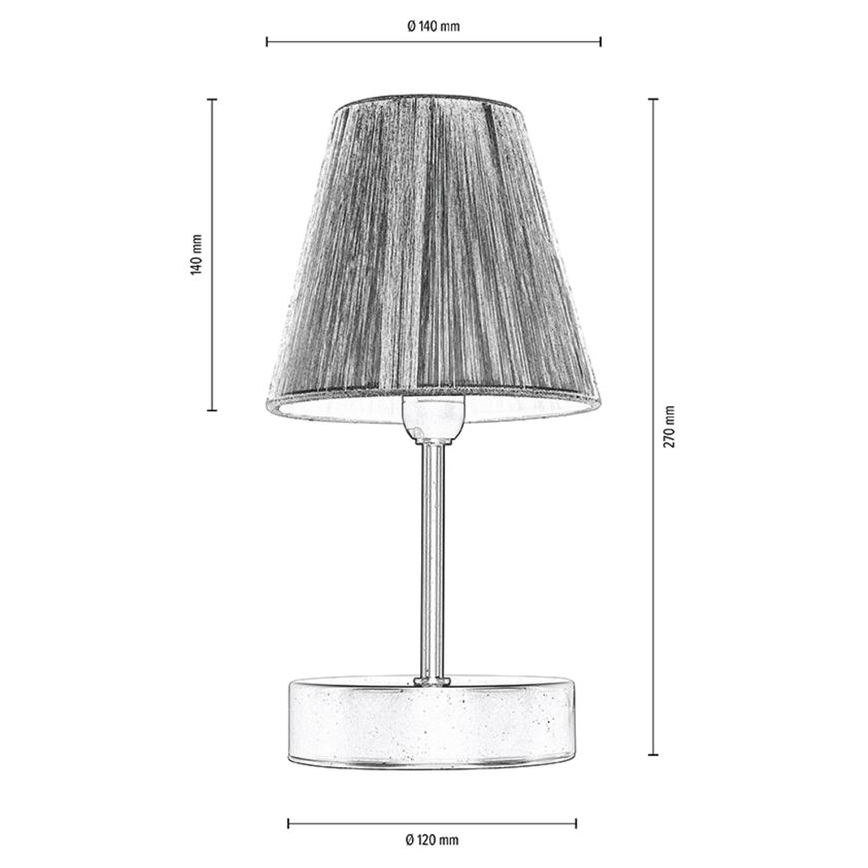 Stolní lampa MILA 1xE14/25W/230V bříza – FSC certifikováno