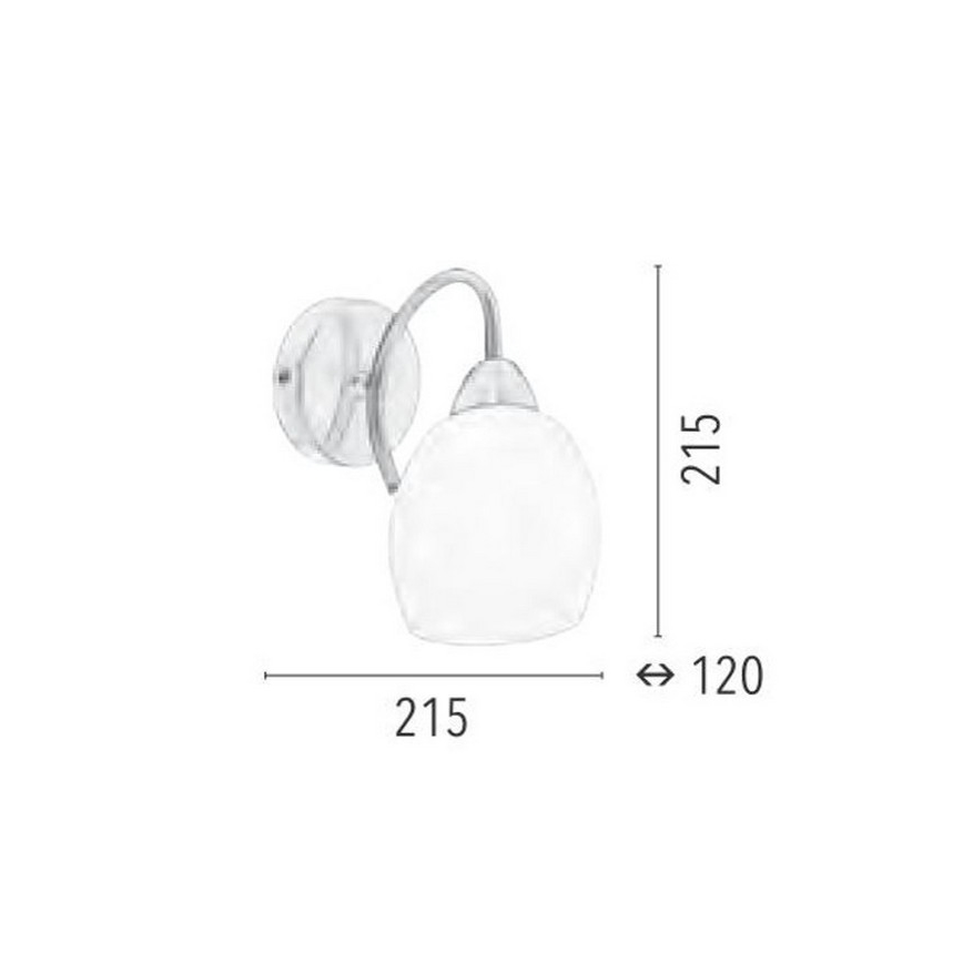 Nástěnné svítidlo PISA 1xE27/60W/230V