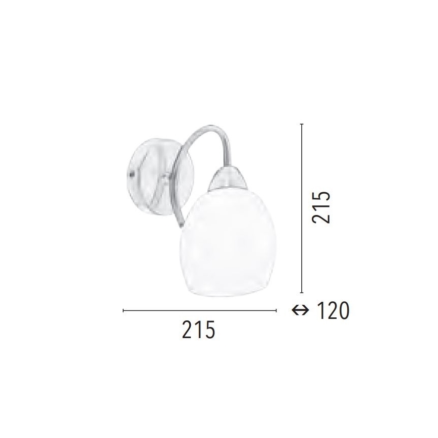 Nástěnná lampa PISA 1xE27/60W/230V